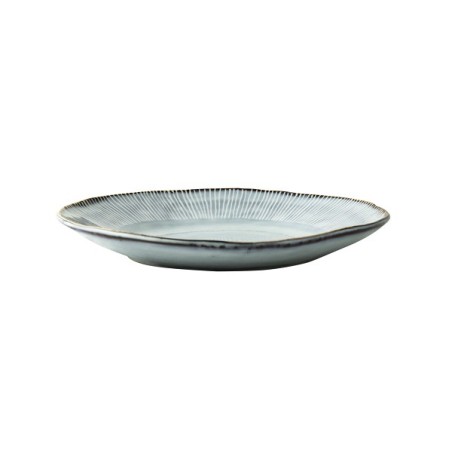 Dutch Rose Organic Bord Ø21,5cm Blauw Doos A 4 Stuks