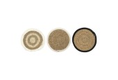 Set de table Ø30cm jonc de mer/coton