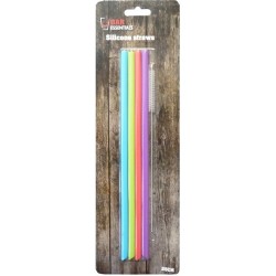 Rietjes Siliconen 25cm 4 Stuks Met Borstel