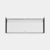 Brabantia Boîte à pain avec couvercle à rabat blanc 18,7x25x46,5cm 18 litres