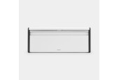 Brabantia Boîte à pain avec couvercle à rabat blanc 18,7x25x46,5cm 18 litres
