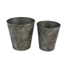 Pot de fleurs Floresta zinc lot de 2