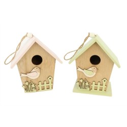 Vogelhuis Scenery hout 14,5x9xh12cm