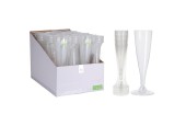 Excellent Houseware re- useable Champagneglas kunststof 130ml set van 4 stuks Vaatwasserbestendig