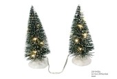 Sapin de Noël LED 20L blanc chaud ou multicolore 14cm