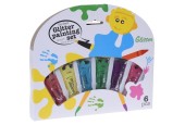 Glitterverfset 6 Tubes A 20ml