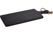 pSnijplank Rubberwood Zwart Met Handvat 50x15x2cmbr/p