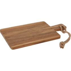 Planche de service en bois de teck 34x18x1,5cm
