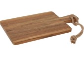Planche de service en bois de teck 34x18x1,5cm