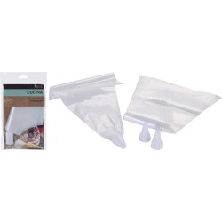 Poches à douille jetables 23 cm 10 poches à douille et 3 douilles différentes