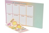 Weekplanner met stickers 33,5x21cm