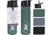 Excellent Houseware Bouteille de sport en acier inoxydable 21,5 cm