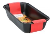 Alpina moule à cake acier antiadhésif 25x13x6cm noir