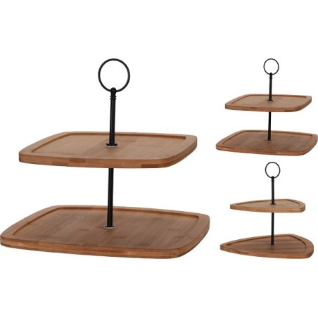 Etagere bambou 2 couches