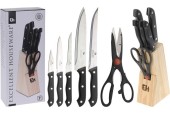 Excellent Houseware Messenset 7-delig in messenblok inclusief schaar