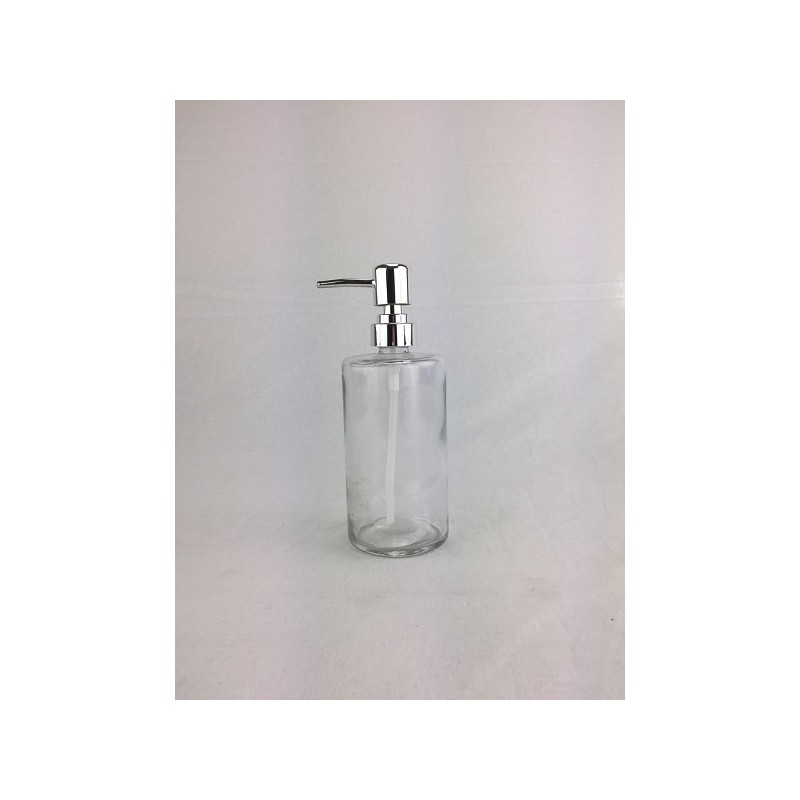 Distributeur de savon verre 400ml Ø7,5x19,5cm