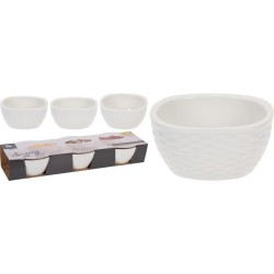 Set de bols à snack en porcelaine 3 pièces