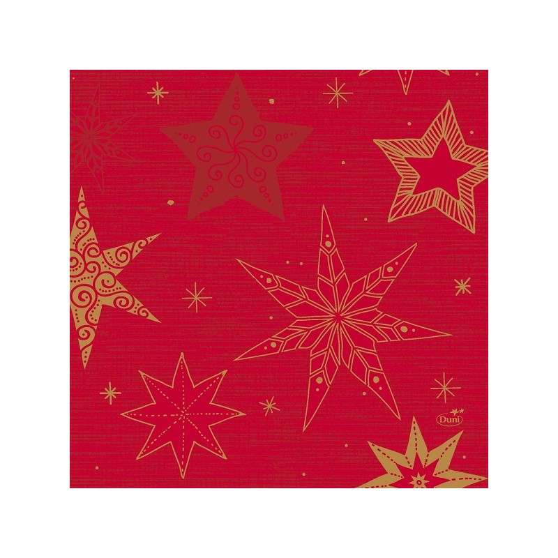Duni Servetten Star Stories Red 33x33cm