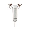 Decoris Regenmeter met vogels van polyresin L18-W5-H115cm Bruin