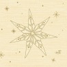 Serviettes Duni Star Stories Crème 24x24cm