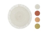Placemat gevlochten 38cm 4ass