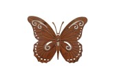HBX natural living Déco murale métal papillon Madame 44,5xh35cm couleur rouille