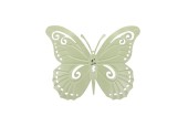 HBX natural living Déco murale papillon Madame 36xh28cm vert olive