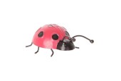 Déco murale coccinelle 14x8,5xh4cm rouge
