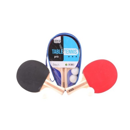 John Toy Sports Active set de tennis de table avec 2 balles dans un étui de transport