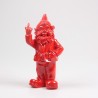 Stoobz Polystone statue nain f*ck you rouge 16x12x32cm