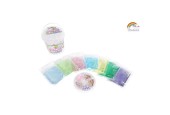 Unicorn mix je eigen putty met glitter en kralen 700gram 13x12,5cm