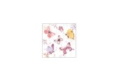 Serviettes Ambiente Collection Papillon Rose 25x25cm