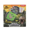 Toi Toys World of Dinosaurs stoepkrijtset met 4 sjablonen
