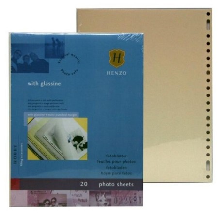 Henzo feuilles photo 20 pièces jaune