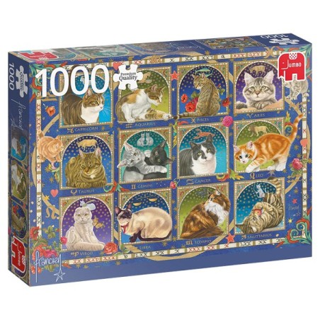 Puzzle Jumbo Horoscope - Chats 1000pcs