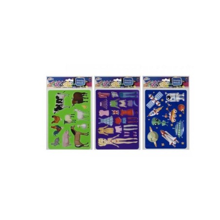 Grafix Gabarits de dessin pochoirs pack de 2 pièces 32x21,5cm