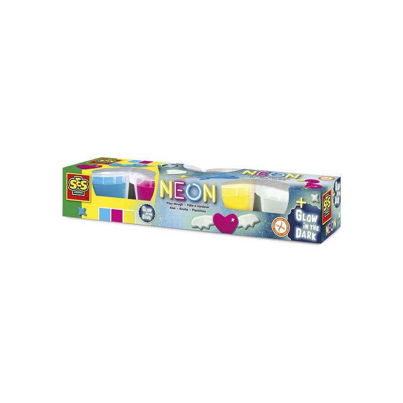 Ses Argile Néon et Glow in the dark 4x90gr