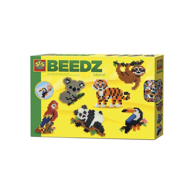 Ses BEEDZ Strijkkralen Jungle dieren 2400 kralen
