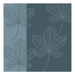 DDDDD Torchon feuilles 60x65cm bleu atlantique par 6 pièces