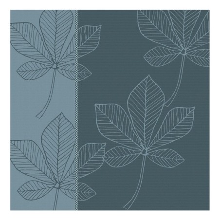 DDDDD Torchon feuilles 60x65cm bleu atlantique par 6 pièces