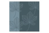 DDDDD Torchon feuilles 60x65cm bleu atlantique par 6 pièces