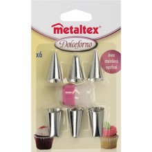 Metaltex Dolceforno 6 buses inox avec adaptateur sur carte