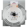 Couvercle anti-éclaboussures Metaltex en inox avec trous vapeur Ø21-29cm