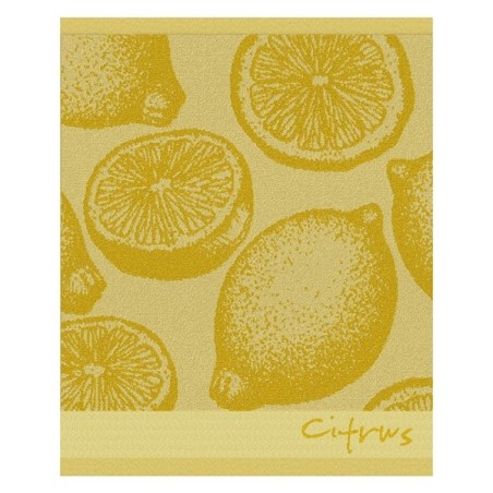 DDDDD Torchon de cuisine agrumes 50x55cm jaune par 6 pièces