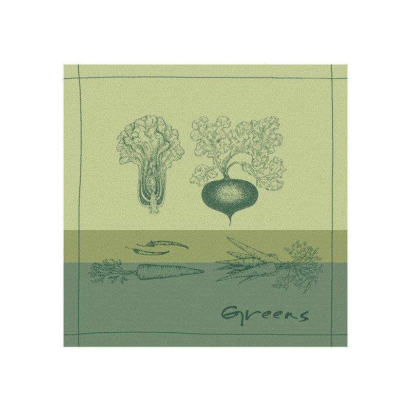 DDDDD Theedoek greens 60x65cm green per 6 stuks