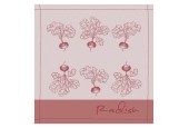 DDDDD Torchon Radis 60x65cm rouge par 6 pièces