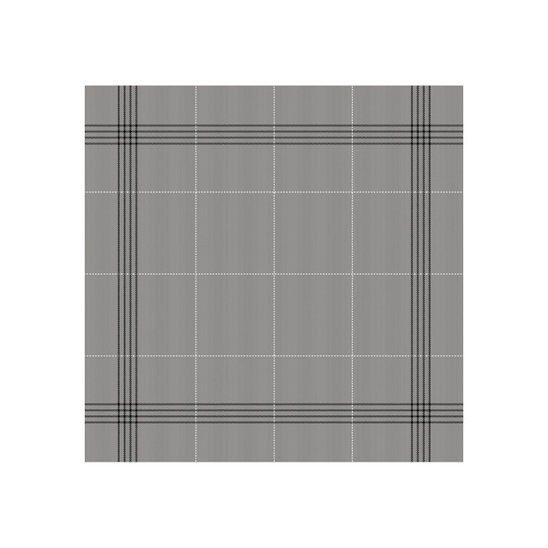 DDDDD Torchon morvan coton bio 60x65cm gris par 6 pièces