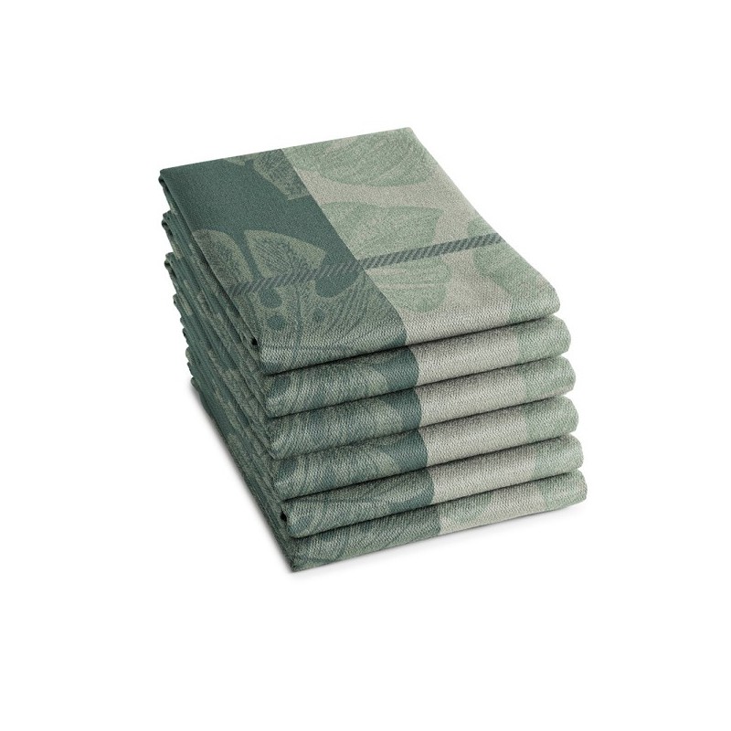 DDDDD Theedoek monstera 60x65cm laurel per 6 stuks