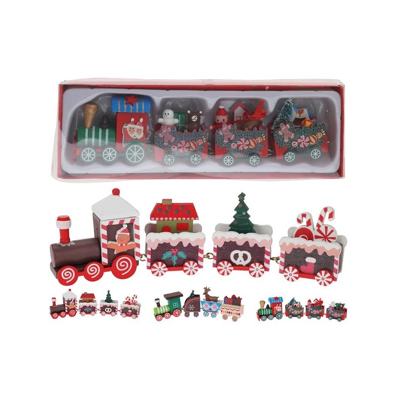 Houten trein 20cm 3ass design