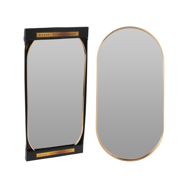 Spiegel goud 50x25x1.5cm